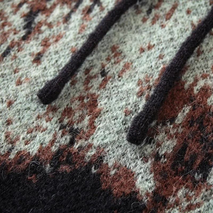 Sweat à capuche en mohair pour homme OEM, vente en gros, tricot doux et moelleux, pull chaud, livraison rapide, logo personnalisé, sweat à capuche en mélange de laine de mohair pour homme - Product Image 3