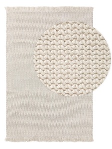 Tapis modernes Laine Boucle naturelle Tressé tissé à la main Tapis en laine tressé à la main Tapis à boucle pour le salon - Product Image 3