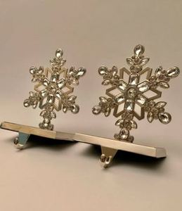 Support de bas en forme d'étoile en métal couleur or avec design festif parfait pour la fête d'autres articles de décoration de Noël - Product Image 5