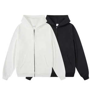 เสื้อฮู้ดมีซิปสำหรับผู้ชายเสื้อฮู้ดผ้าเกล็ดปลาเทอร์รี่ออกแบบได้ตามต้องการ - Product Image 1