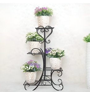 Hot Selling Decorative Metal Plant <b>Stand</b> 4 Tier Flower <b>Pot</b> Holder for Garden Outdoor Indoor - Product Image 6