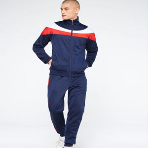 Conjunto de chándal deportivo de alta moda para hombre, conjunto de chándal ajustado con cremallera, chándal de dos piezas para hombre - Product Image 5