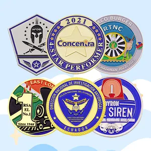 Wholesale Cheap Metal Challenge Coin Die Casting Blank Engraving Challenge Coin Enamel Lucky Souvenir Coin