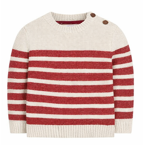 Suéter Casual Personalizado para Niños, Cuello Redondo, Rayas, Algodón, Bordado, Mangas Largas, Tejido Transpirable y Ecológico, Venta al Por Mayor - Product Image 3