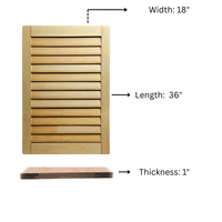 Volets Verticaux en Bois Massif de Qualité Supérieure, Design Moderne, Durables, Écologiques, Tailles Personnalisées pour Cuisine Extérieure, Salon, Hôtel