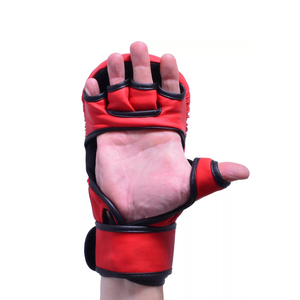 Customizable Durable Half-Finger MMA Grappling <b>Gloves</b> PU Sparring <b>Gloves</b> Muay Thai Boxing Kickboxing Fight Training <b>Moisture</b> - Product Image 2