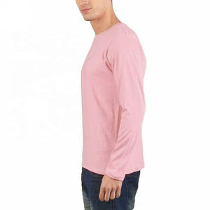 Camisetas comprimidas personalizadas al por mayor, camiseta de entrenamiento para hombre, Camiseta 100% de algodón para hombre, camisetas de manga larga con estampado holgado - Product Image 3