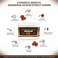 Extrait pur de champignon Reishi, extrait de Ganoderma Lucidum, poudre d'extrait de Reishi, poudre de Ganoderma Lucidum