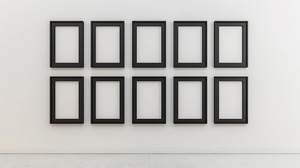 Marco de fotos de madera cuadrado simple moderno con mosaico de hueso blanco versátil de acero inoxidable se adapta a todos los tamaños de imagen para uso doméstico - Product Image 3