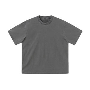 Alta calidad 260 gramos Streetwear camiseta de gran tamaño al por mayor 100% algodón hombres camiseta logotipo personalizado diseño impreso camiseta - Product Image 2