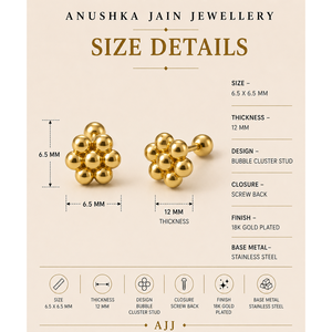 Vintage Gold-Plated <b>Pearl</b> & <b>Diamond</b> Number Stud <b>Earrings</b> for Women Party & Wedding Gift - Product Image 5
