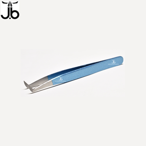 Marque privée personnalisée Nano Grip Extensions de cils Pince à épiler Logo imprimé Pointe en fibre Degré Extension de cils Pince à épiler - Product Image 6