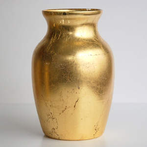 Jarrón de Flores Dorado Artesanal GILT 7 - Product Image 1