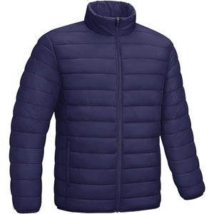 Nouvelle arrivée Veste d'extérieur personnalisée pour hommes Bomber d'hiver court et épais à capuche Blouson d'extérieur brillant pour hommes - Product Image 1