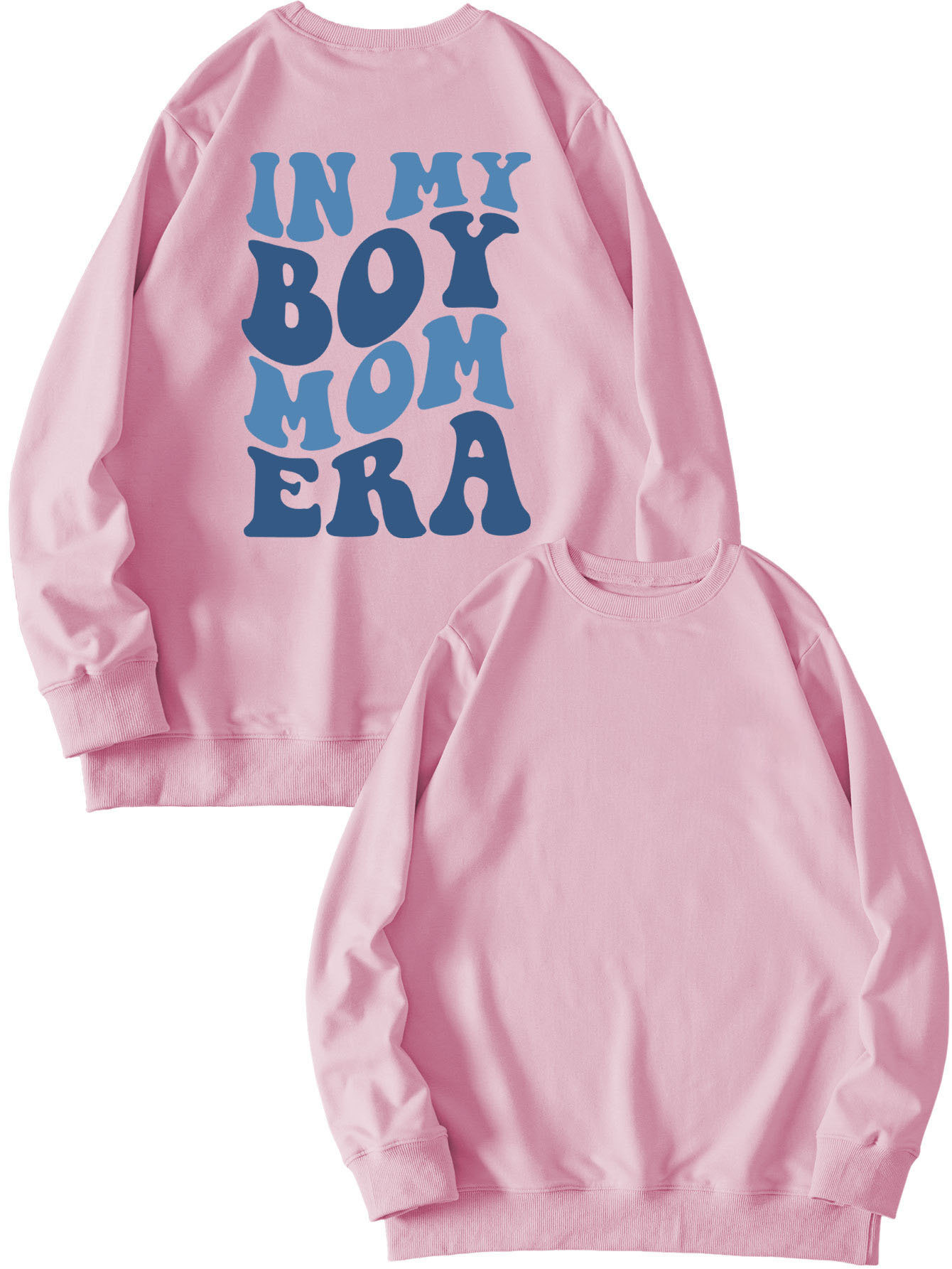 Yellow sweatshirt (black font) printed on the ches