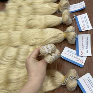 Couleur blonde Thanh An-Marque de fournisseur en extension de cheveux de trame de cheveux vierges humains vietnamiens Extensions de cheveux humains - Product Image 3