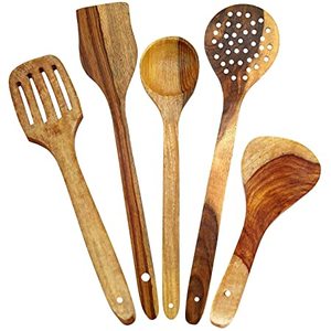 Eco Friendly Good Quality Wooden Dinnerware Forks Spoons Knife Wood Cutlery Set Kitchenware <b>Kitchen</b> Reusable Utensils Set - Product Image 5