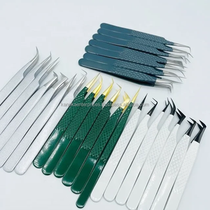 Pinzas para Extensión de Pestañas de Acero Inoxidable Antiestáticas y Antimagnéticas con Punta Puntiaguda Verde Claro, Mango Cómodo, Logotipo Personalizado - Product Image 6