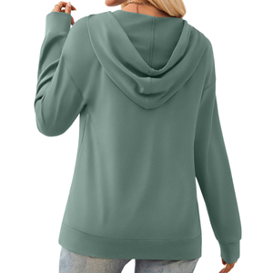 Recién llegado, sudaderas con capucha de algodón básico de invierno para mujer, jerséis sueltos antiarrugas de Color sólido, sudaderas con capucha Premium para mujer - Product Image 2