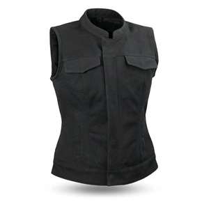 Gilet en jean bleu LEXI pour femmes - Product Image 6