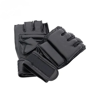 Gants de MMA en PU noir de haute qualité, livraison gratuite, échantillon GAF, pour l'entraînement, gants de MMA personnalisés pour hommes et femmes - Product Image 2