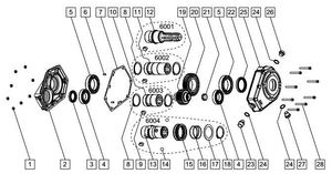 Pompe série KM6001 sur boîte de vitesses PTO multiplicateur de vitesse en aluminium pour pompe hydraulique de tracteur - Product Image 3