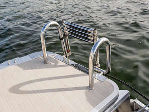 2025 Luxe Diamant Électrique Sport Yacht Double Console Aviron Mini Ponton <span class=keywords><strong>Bateau</strong></span> avec Arc Top <span class=keywords><strong>Promenade</strong></span> Chaise Longue Pourtant Élégant - Product Image 2