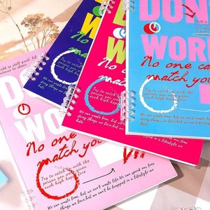 สมุดโน้ตนักเรียน (A5/B5) แบบอเมริกันย้อนยุค ปก PP แบบ 6 ห่วง (สามารถปรับแต่งโลโก้ได้) |   หน้ากระดาษมีเส้น ลายการ์ตูนน่ารักสำหรับ - Product Image 1