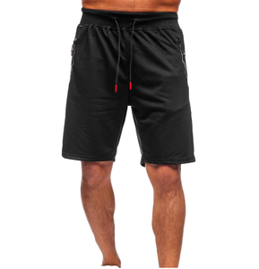 Shorts de bain mi-taille personnalisés avec logo, 100 % coton respirant, écologiques, anti-plis, imprimés par transfert thermique, 180 g, avec cordon de serrage - Product Image 3