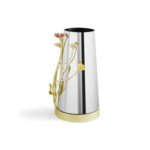 เหล็กที่น่าสนใจการออกแบบดอกไม้แจกันสีเงินตกแต่งบ้านงานแต่งงานตกแต่งคุณภาพมาตรฐานราคาขายส่ง - Product Image 2