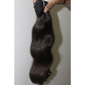 Extensiones de cabello humano ondulado Temple, precio al por mayor, cabello indio crudo sin procesar 100%, cabello virgen de un solo donante, cutícula alineada - Product Image 4