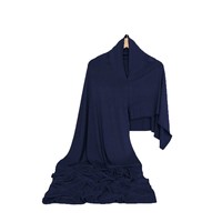 Nouveau Hijab Instantané en Jersey de Coton Doux à Double Boucle, Foulard Musulman, Voile Islamique, Hijab Instantané en Jersey