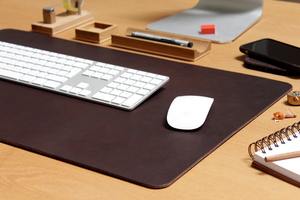 Professional Office Genuine Leather Desk <b>Mat</b> Smell Proof Heavy Duty Simple Design Smooth Durable Writing Surface Premium <b>Table</b> - Product Image 3