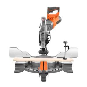 Sierra ingletadora deslizante eléctrica con cable de 15 amperios y 12 pulgadas con doble bisel, capacidad de ingleteo de 70 grados e indicador LED de línea de corte - Product Image 5