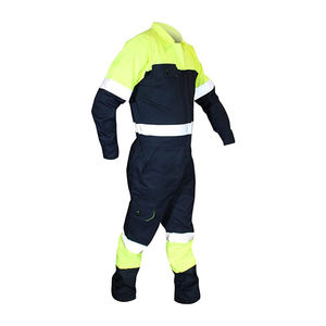 Salopette de travail en polyester imperméable à LED multi-poches de classe 1 ANSI pour hommes, combinaison de sécurité protectrice, logo personnalisable - Product Image 6