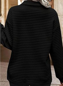 Sweat-shirt ras du cou à manches longues pour femmes tissu en coton doux et respirant pour une tenue décontractée - Product Image 6