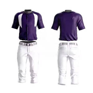 Último diseño nuevo estilo uniforme de béisbol conjunto de calidad superior color sólido uniforme de béisbol para la venta en línea - Product Image 1