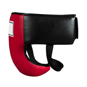 Protector de ingle de boxeo de alta calidad Rex cuero rojo Abdominal hombres protector de ingle HECHO DE PU Karate protector de ingle - Product Image 3