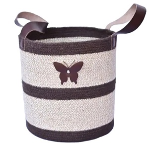 Large Capacity Striped Jute Beach Basket Women's Fashion Summer <b>Jelly</b> Bag Open Closure Two Handles Shoulder Handbag Customized - Product Image 1