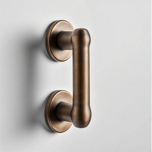 Bronze Form Luxe <b>Door</b> Bar Vintage Solid Brass Antique <b>Door</b> <b>Handle</b> with Elegant Floral Engraving for Classic Home Decor - Product Image 3