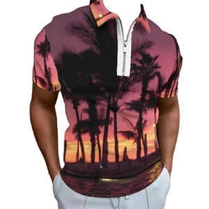 เสื้อโปโลแขนสั้นพิมพ์ลายสำหรับผู้ชายสำหรับฤดูร้อน - Product Image 1