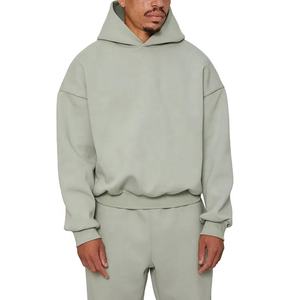 Sweat-shirt à capuche court en coton de haute qualité OEM avec logo personnalisé 2025, sweat-shirt à capuche ample pour homme, sweat-shirt et sweat-shirt sans cordon - Product Image 1