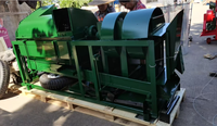 Machine à battre le maïs de 4 tonnes de capacité / Batteuse multifonctionnelle automatique diesel pour sorgho, soja et haricot mungo