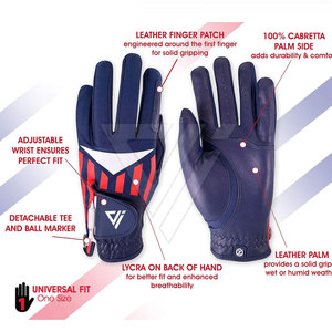 Guante de Golf de Piel de Cabra Cabretta de Alta Calidad, Diseño Moderno, Tallas Regulares, para Mano Izquierda, Talla Grande, Antideslizante, con Correa de Muñeca Ajustable - Product Image 6