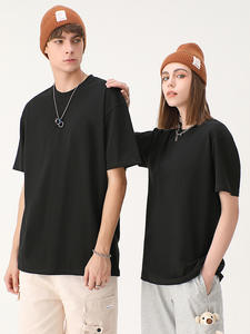 T-shirt streetwear personnalisé 100% coton de haute qualité T-shirt graphique surdimensionné blanc uni unisexe T-shirt grande taille pour hommes - Product Image 5