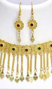 Martasha Designer Islamic Ramadan Special Goldplated UAE <b>Jewellery</b> Special Dubai <b>Jewellery</b> Necklace Earring <b>Set</b> - Product Image 2