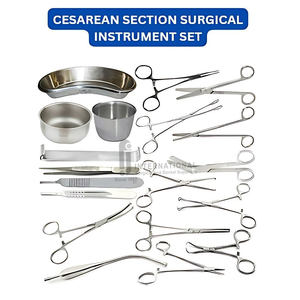Caesarian GYN Premium Reutilizable 59PCS Juego de instrumentos quirúrgicos Juego de cirugía ginecológica de acero inoxidable para cesárea - Product Image 5