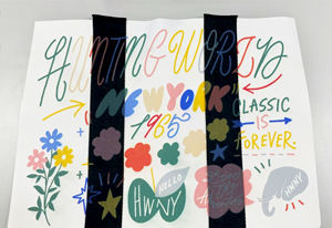 Sacs fourre-tout personnalisés écologiques Tissu durable à impression numérique haute résolution avec finition résistante à la décoloration pour le shopping - Product Image 2