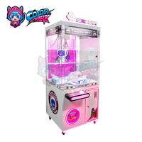 Mesin Permainan Arcade Taman Hiburan Warna-warni yang Dioperasikan dengan Koin / Mesin Cakar Boneka untuk Dijual / Mesin Penjual Otomatis