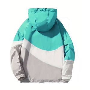 Veste coupe-vent en toile pour homme, design haut de gamme, personnalisable, nouvelle saison, vente chaude, fermeture éclair - Product Image 2